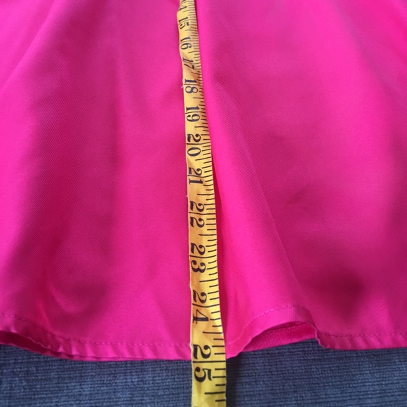 🎁🦃YIGE hot pink Pleated Flare Skirt - Picture 3 of 7